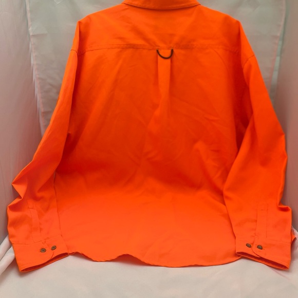 Orange Shirt Deer Hunting Outdoor Casual Game Winner Sportswear EUC Mens Sz XXL - Picture 3 of 8